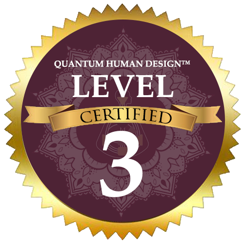 Quantum human design level 3 certification badge